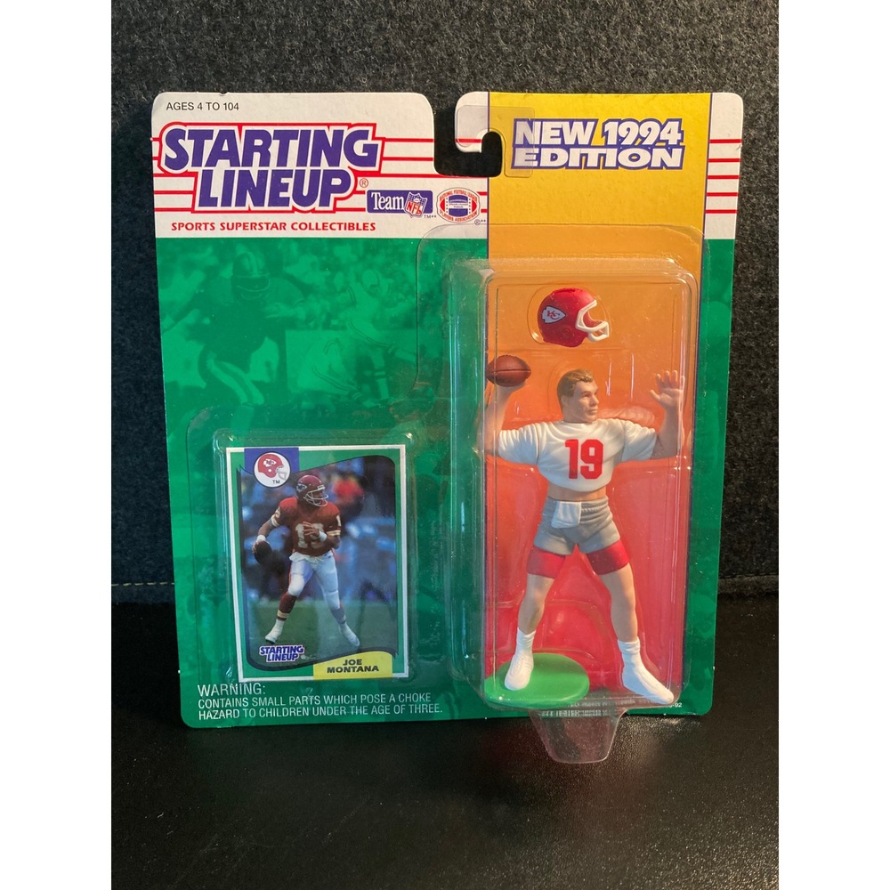 Kenner Starting Lineup 1994 Joe Montana Kansas City Chiefs Figure with Card NEW